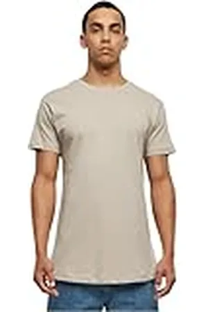 Urban classics Shaped Long Tee, Camiseta Hombre, Gris , XXL