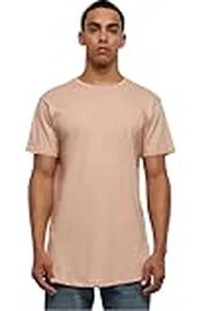 Urban classics Shaped Long Tee, Camiseta Hombre, Rosa , S