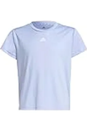 adidas Niñas Train Essentials Regular Fit Logo Training T-Shirt Junior Girls, Violet Tone/White, 7-8 Years
