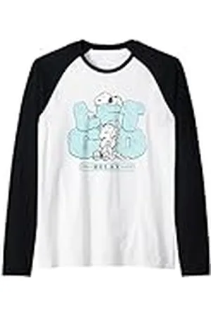Peanuts Snoopy Charlie Brown Let Go Camiseta Manga Raglan