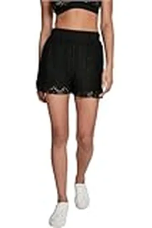 Urban classics Ladies Laces Shorts Pantalones Cortos, , 38 (Talla del Fabricante: Small) para Mujer