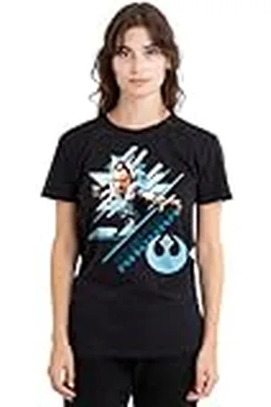 STAR WARS Ahsoka Stance Ladies T Shirt, Black Camiseta, , M para Mujer