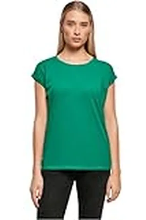 Build Your Brand Ladies Extended Shoulder tee Camiseta, , S para Mujer