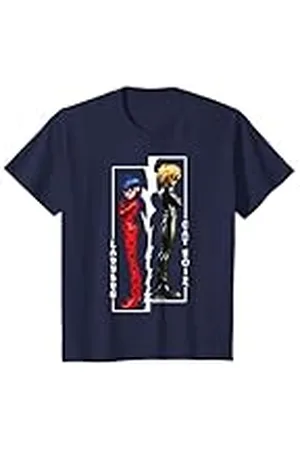 MIRACULOUS Niños - Ladybug Cat Noir Camiseta