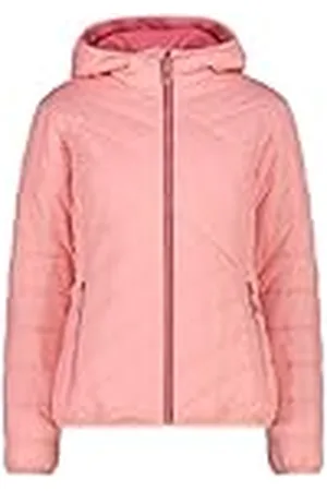 CMP Chaqueta de mujer de poliéster reciclado con capucha fija, Durazno, XS
