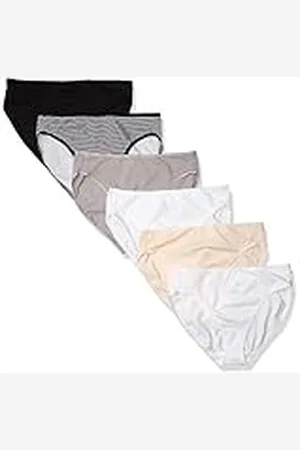 Amazon Ropa Interior de algodón con Pernera Alta (Disponible en Tallas Grandes) Mujer, Pack de 6, , 48