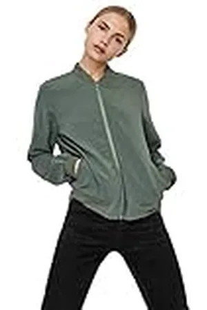 VERO MODA Mujer Chaqueta Blouson Fly Away Cuello Cremallera Chaqueta Ligera Versátil, Color: , Talla:XXL