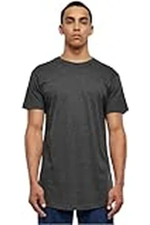 Urban classics Shaped Long Tee, Camiseta Hombre, Gris , XS
