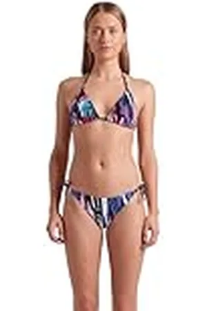 Arena Water Prints Bikini Mujer, Traje de Baño en Tejido Elástico Reciclado de Secado Rápido, Bikini para Playa y Piscina con Copas Extraíbles, Top y Braguitas con Lazos
