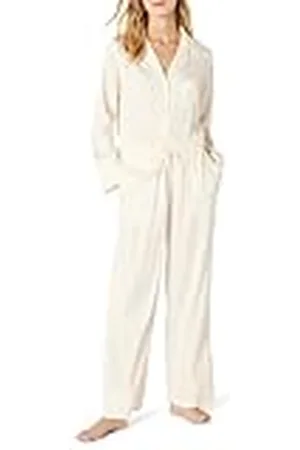 Amazon Conjunto De Pijama De Satén Con Camisa y Pantalón Mujer, , L