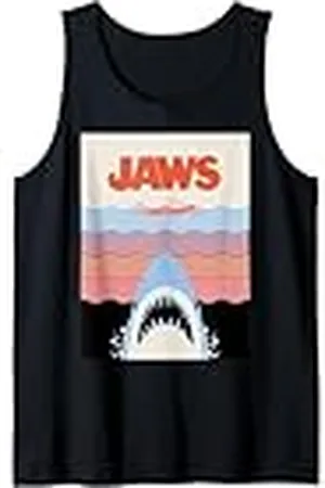 Jaws 50th Anniversary Poster Wave Lines Front & Back Camiseta sin Mangas