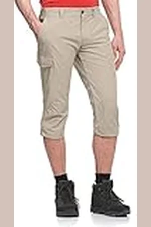 Maier Sports 3/4 – Pantalones de senderismo Jens de 100% PA en 14 tamaños, Pantalones de trekking, cintura elástica, secado rápido y impermeable, primavera/verano, hombre, color Gris, tamaño 62
