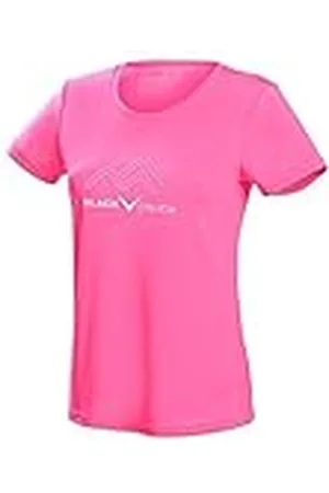 Black Crevice Camiseta Funcional para Mujer I Camiseta Deportiva para Mujer tamaños I Camiseta de Running para Mujer con Estampado I Camiseta Transpirable para Mujer de 100% poliéster