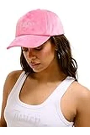 Juicy Couture Veronica Baseball Cap-Verstellbare Kappe aus Velour mit Glamour Applikationen Gorra de béisbol, Rosa Intenso, Talla única Mujeres