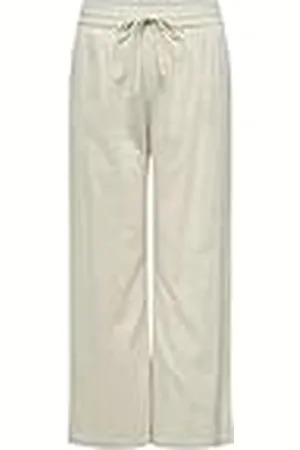 ONLY Cotton Loose Pants Cartizana Wvn Noos-Pantalones Sueltos de algodón, Piedra Pumice, 54 Mujeres