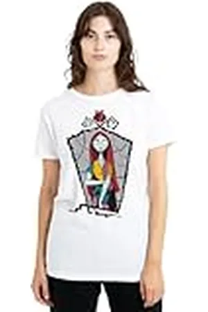 The Nightmare Before Christmas Sally Frame Ladies T Shirt, White Camiseta, , S para Mujer