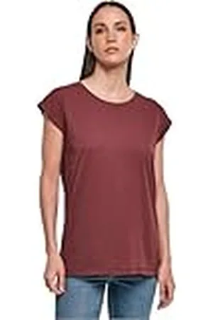 Build Your Brand BY138-Ladies Organic Extended Shoulder tee T-Shirt, , M Women