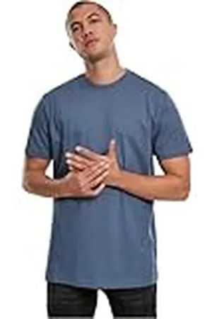 Urban classics Basic Tee, Camiseta para Hombre, Azul , L