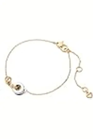 Kate Spade Pulsera entrelazada de piedra engarzada, talla única, Metal, No es una piedra preciosa