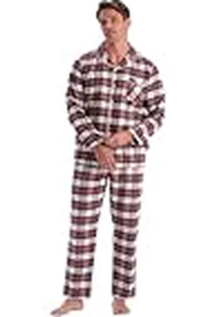 Dagi Shirt Collar Long Sleeve Woven Cotton Regular Waist Pyjama Set Conjunto de Pijama, , XL de los Hombres