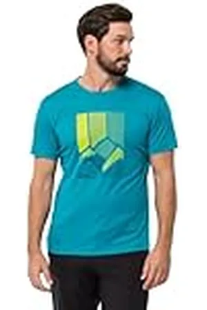 Jack Wolfskin Peak Graphic T M Camiseta de Manga Corta, Hombres, , XXL
