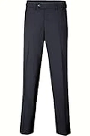 Brax Jan Flatfront-Mezcla de Lana Virgen Pantalones, , 34W / 30L para Hombre