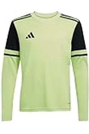 adidas Unisex niños SQUADRA25 Goalkeeper Jersey Long Sleeve Kids, Pulse Lime/Black, 7-8 Years