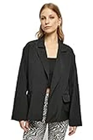 Urban classics Ladies Oversized Crinkle Nylon Blazer Chaqueta, , XS De Las Mujeres