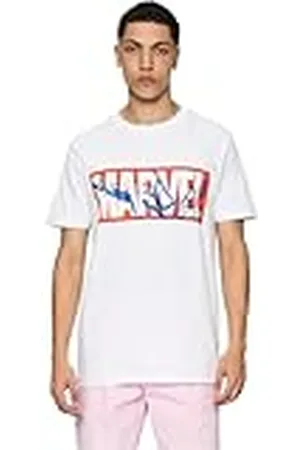 Mister Tee Merchcode Camiseta para Hombre Marvel Spiderman Logo tee 100% algodón, Color , Talla M