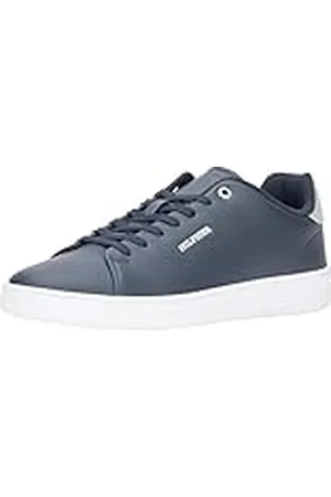 Tommy Hilfiger Court Cup LTH Perf Detail FM0FM05038, Zapatilla con Suela Cupsole Hombre, Azul (Desert Sky), 40 EU