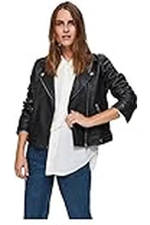 SELECTED 16071712 Chaqueta, Negro , 38 (Talla del Fabricante: 36) para Mujer