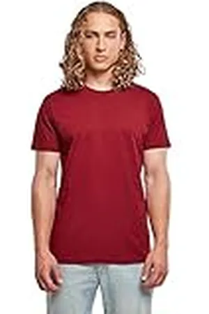 Build Your Brand Basic Round Neck T-Shirt Camiseta, Cereza, L para Hombre