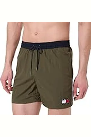 Tommy Hilfiger Bañador Hombre Medium Drawstring con cintura ajustable, Verde (Army Green), L