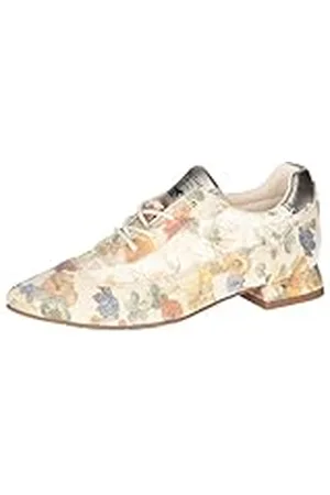 Mustang 1515-301, Zapatos con Cordones Mujer, Blanco, Beige, 36 EU
