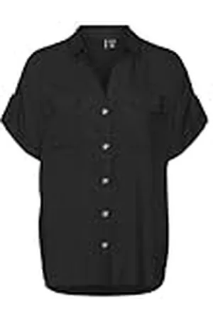 VERO MODA Vmcbumpy S/S Camiseta Wvn Ga Cur Noos Blusa de Manga Corta, , 50 para Mujer