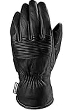SPIDI Guantes de Moto Impermeables de Piel para Invierno, Modelo Delta con Protectores rígidos en los Nudillos