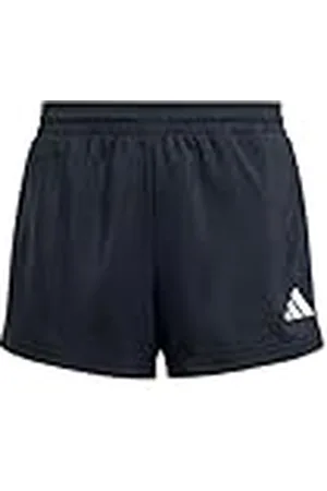 adidas Niñas Train Essentials 3-Stripes Shorts, Black/White, 5-6 Years