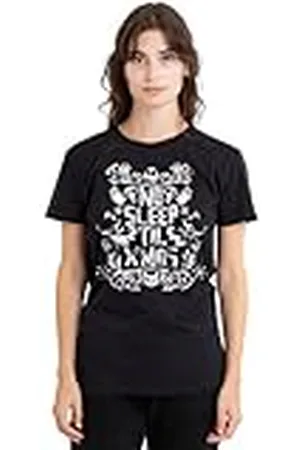 The Nightmare Before Christmas Sleep Till Xmas Ladies T Shirt, Black Camiseta, , M para Mujer