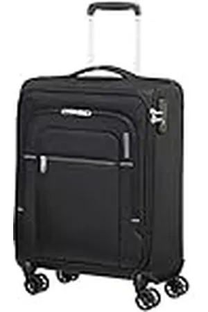 American Tourister Crosstrack - Spinner L, Expandible Suitcase, 79 cm, 109.5/119 L, Negro/Gris (Negro/Gris)