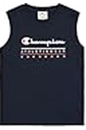 Champion Legacy Boy - Graphic Sleeveless Crewneck T-Shirt with Large Logo, Camiseta de Tirantes Anchos Niños,