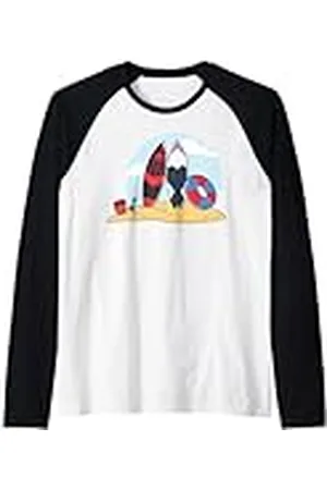 Marvel Spider-Man & Friends Summer Beach Vacation Surfboards Camiseta Manga Raglan