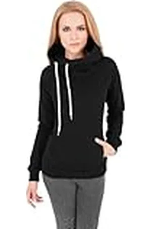 Urban classics Pullover Raglan High Neck Hoody suéter, , Medium (Talla del Fabricante: Medium) para Mujer