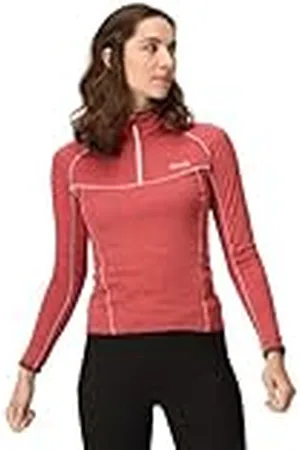 Regatta Yonder-Camiseta de Manga Larga de Secado rápido para Mujer, Mineral Rojo, 42