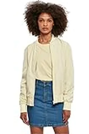 Urban classics Chaqueta Bomber Ligera para Mujer, Amarillo Suave, 5X-Large