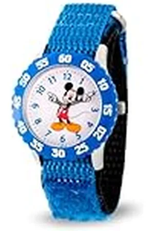 Disney By Ewatchfactory - Reloj Aprendizaje de Cuarzo Infantil con Correa de Nylon, Color Azul