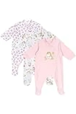 chicco Peleles Bebé Niño Y Niña, Set De 3 Peleles, En 100% Algodón, con Pie Y Apertura Cómoda, Ropa Bebé 0-3 Meses, Ideas Regalo Nacimiento, , 3 Meses