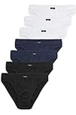 QS by s.Oliver Jh-1sl_LS Ropa Interior, Negro/Blanco/Azul Marino, L (Pack de 7) para Hombre