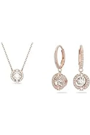Swarovski Una Colección, Collar & Pendientes, Baño de oro rosa