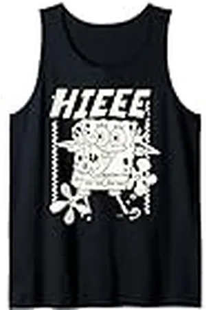 Spongebob Sponge Bob - Aquí estoy, en blanco y negro Camiseta sin Mangas