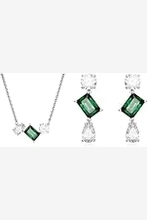 Swarovski Mesmera Colección, Collar & Pendientes, Verde